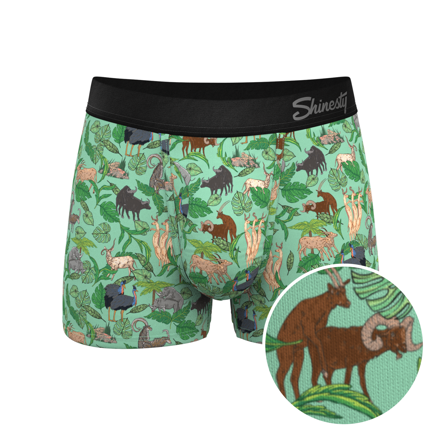 The Hornography | Tropical Animals Ball Hammock® Pouch Trunks Underwear
