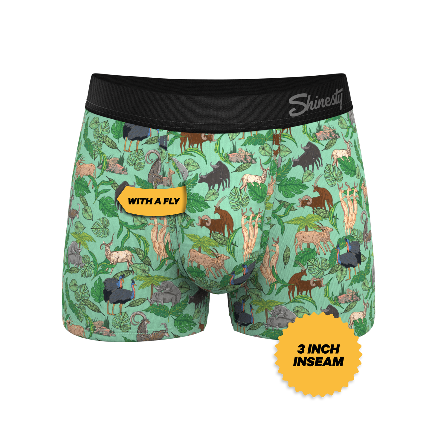 The Hornography | Tropical Animals Ball Hammock® Pouch Trunks Underwear