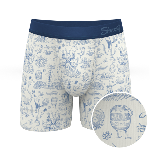 The Hot Cottontail | Easter Toile Ball Hammock® Pouch Underwear