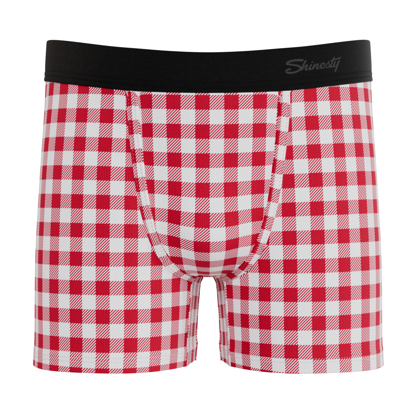 The Hot Diggity | Red Gingham Youth Boxer Briefs