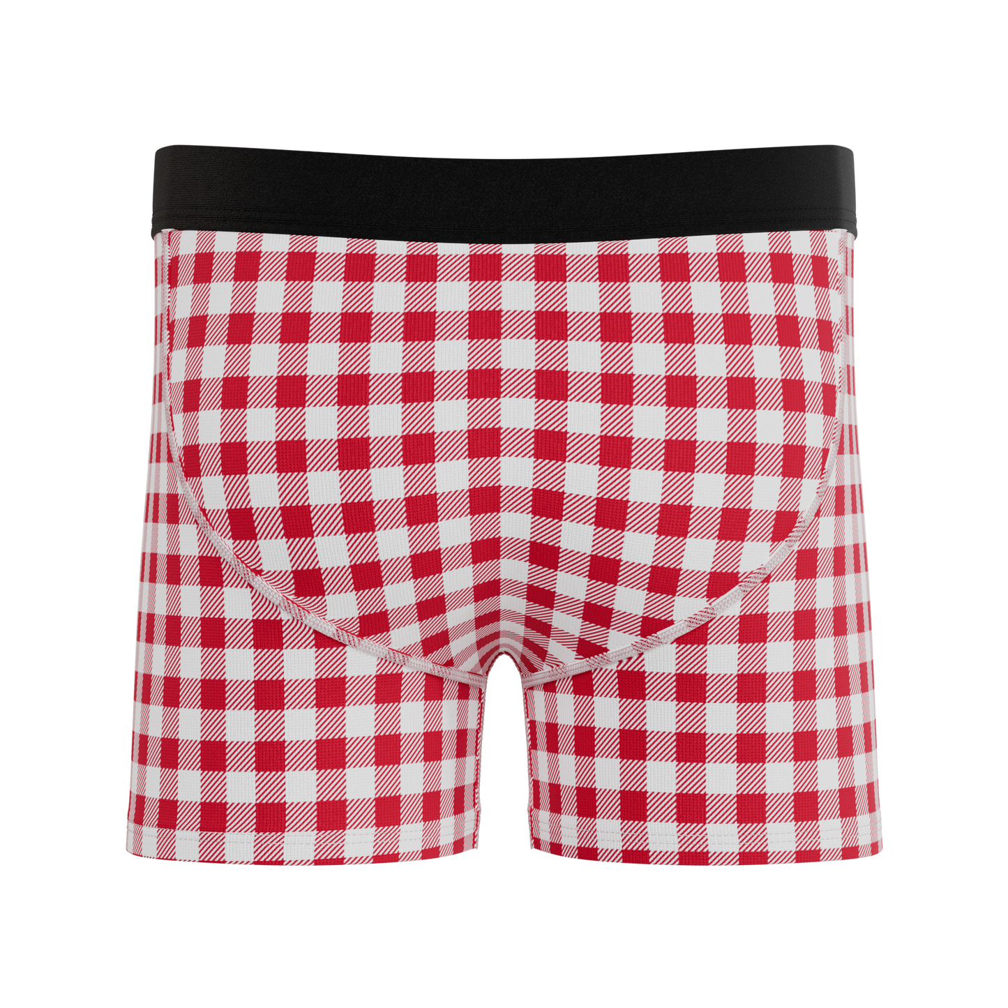 The Hot Diggity | Red Gingham Youth Boxer Briefs
