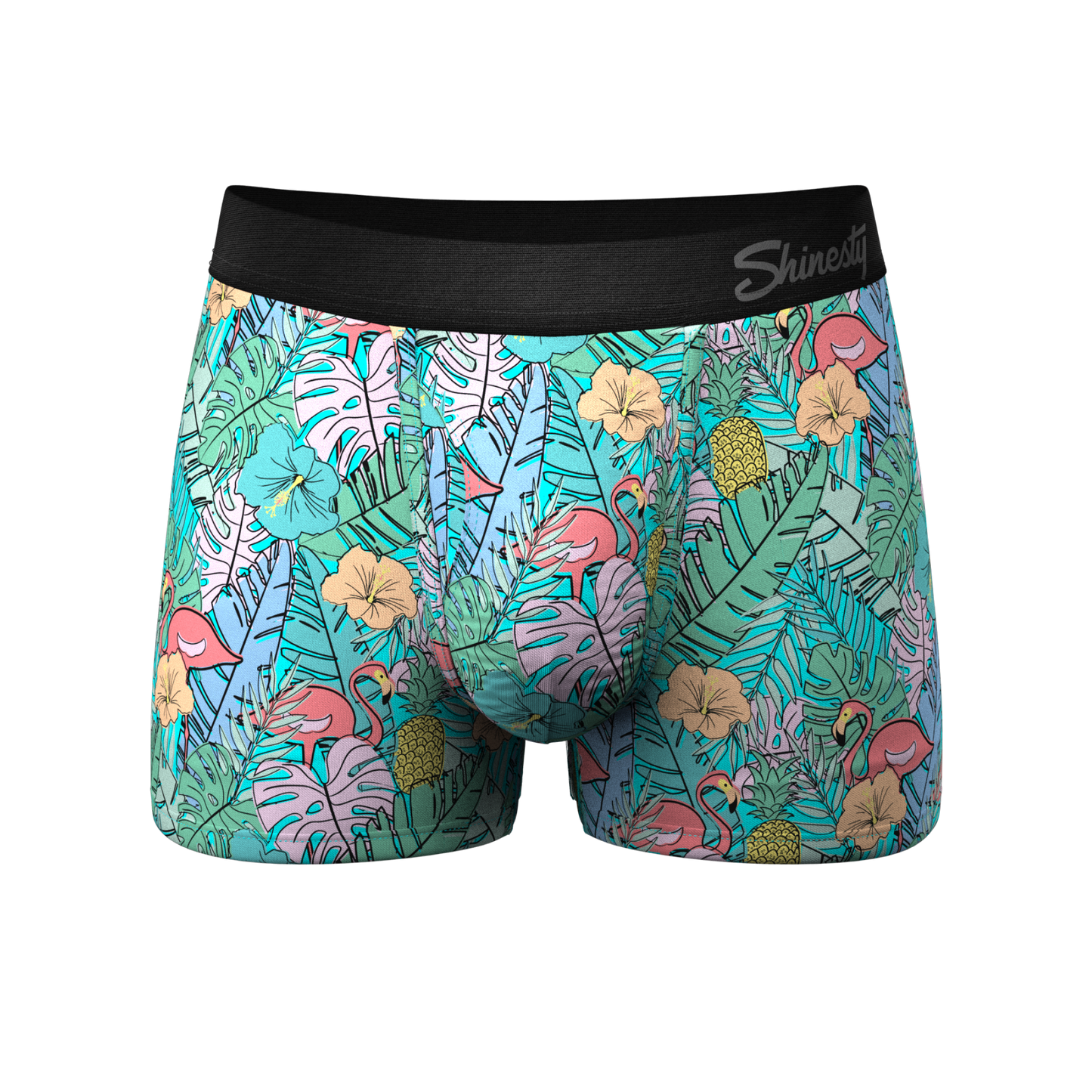 The Hot Tropic | Tropical Flamingo Ball Hammock® Pouch Trunks Underwear