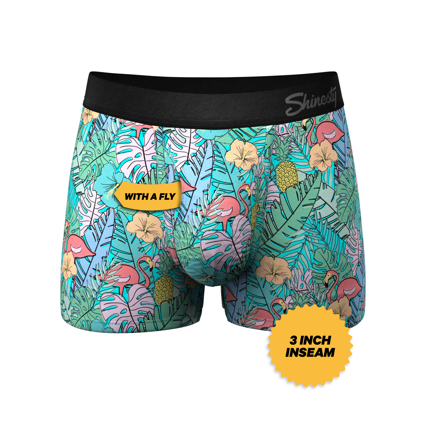 The Hot Tropic | Tropical Flamingo Ball Hammock® Pouch Trunks Underwear