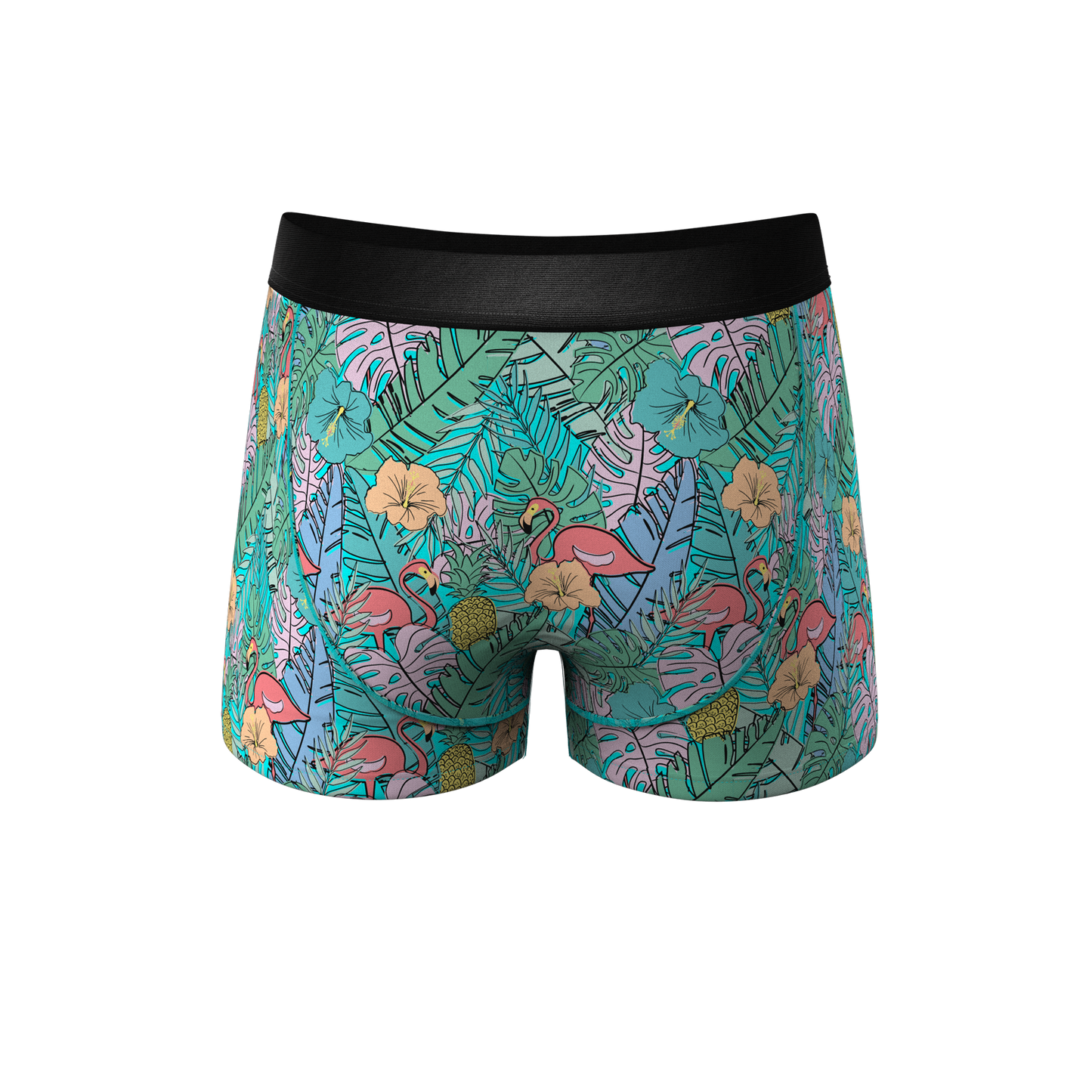 The Hot Tropic | Tropical Flamingo Ball Hammock® Pouch Trunks Underwear
