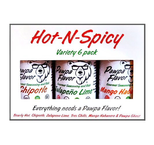 Pawpa Flavor Hot-N-Spicy Variety 6 Pack