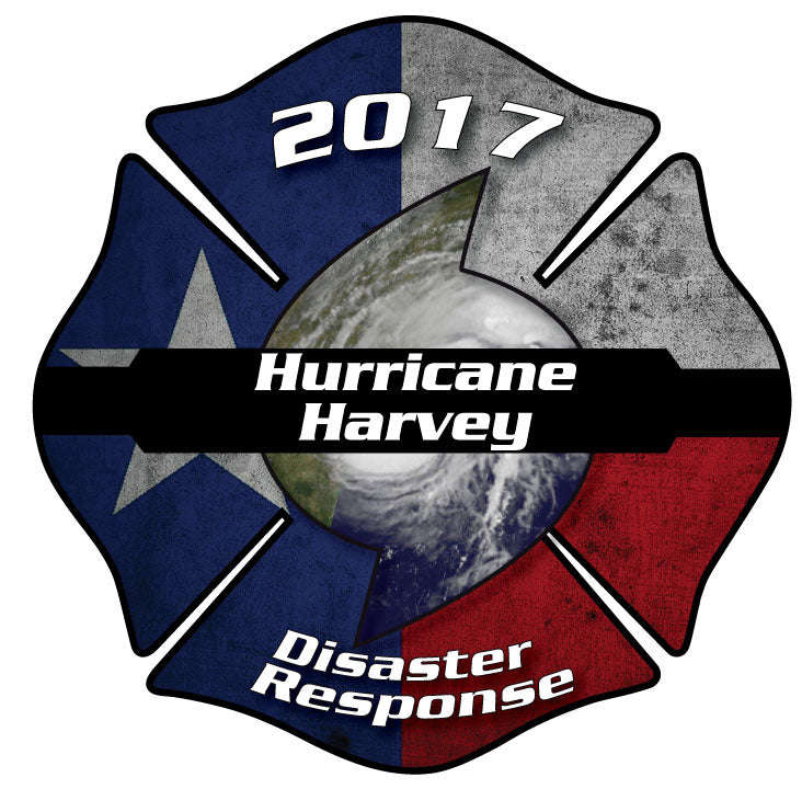 HURRICANE HARVEY DISASTER RESPONSE MALTESE CROSS WINDOW DECAL