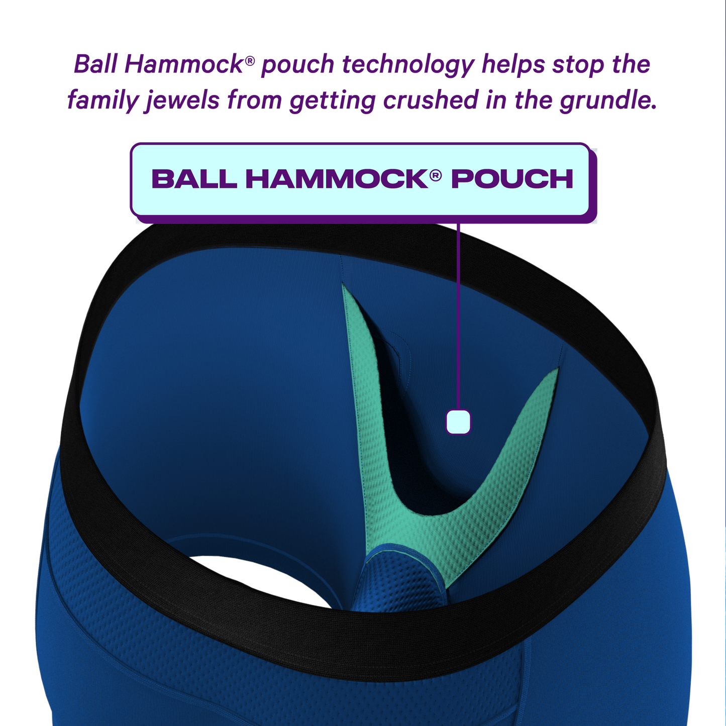 The Hurricane | Blue paradICE™ Cooling Ball Hammock® Underwear
