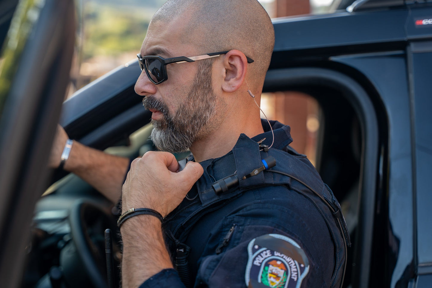 Braided Fiber Tactical Mic & Invisible Series Tubeless Earpiece Complete Kit w/ Quick Disconnect (Hirose) - All Kenwood 2 Pin TK & NEXEDGE (NX), Baofeng, BTECH, Rugged Radios, Diga-Talk, TYT, AnyTone, Alinco, Relm/BK Radio, Quansheng, Wouxon, Retevis