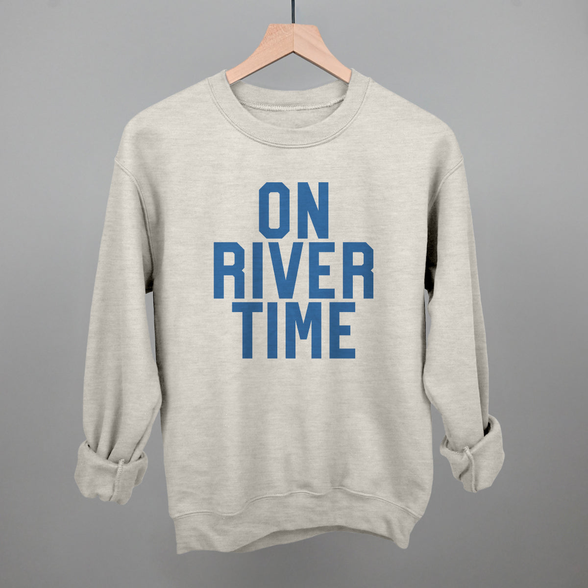 On River Time Block Letters