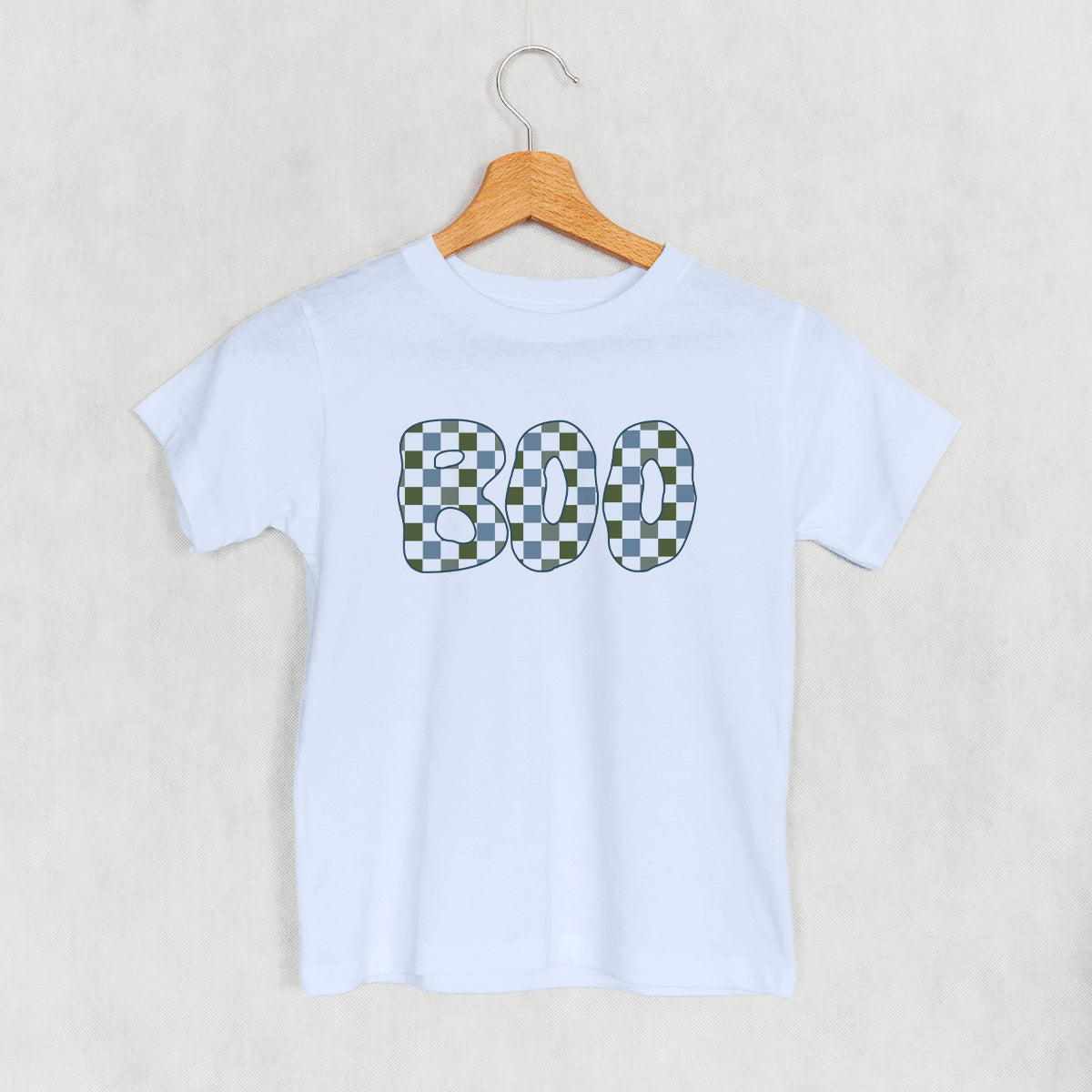 Boo Checkered (Blue & Green) (Kids)