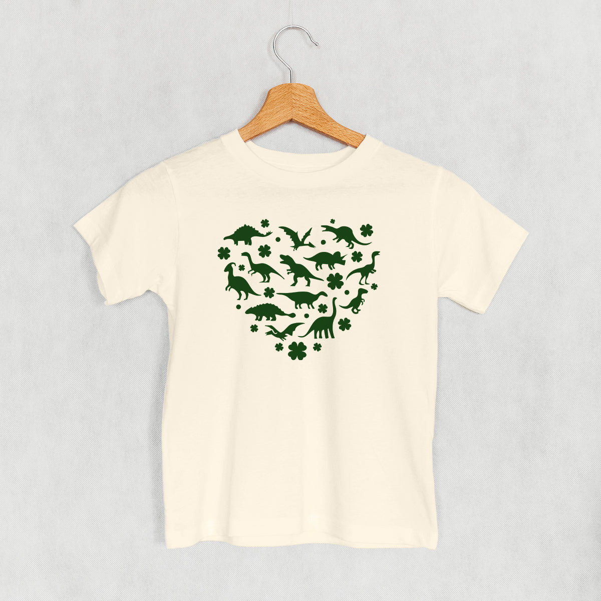 Clovers + Dinosaurs Heart (Kids)