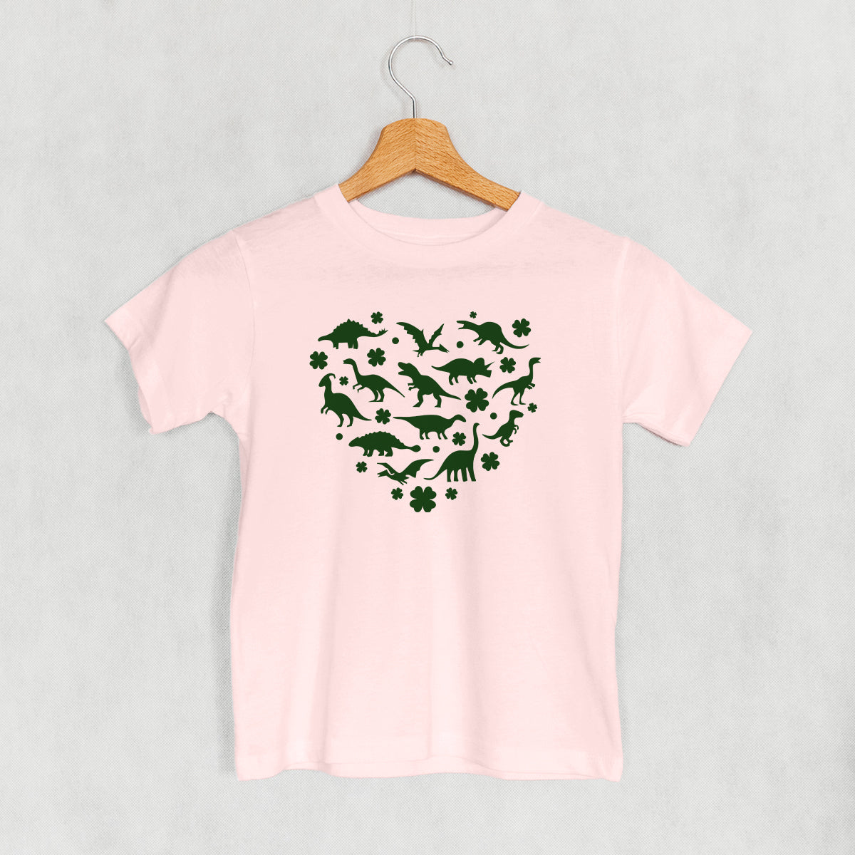 Clovers + Dinosaurs Heart (Kids)