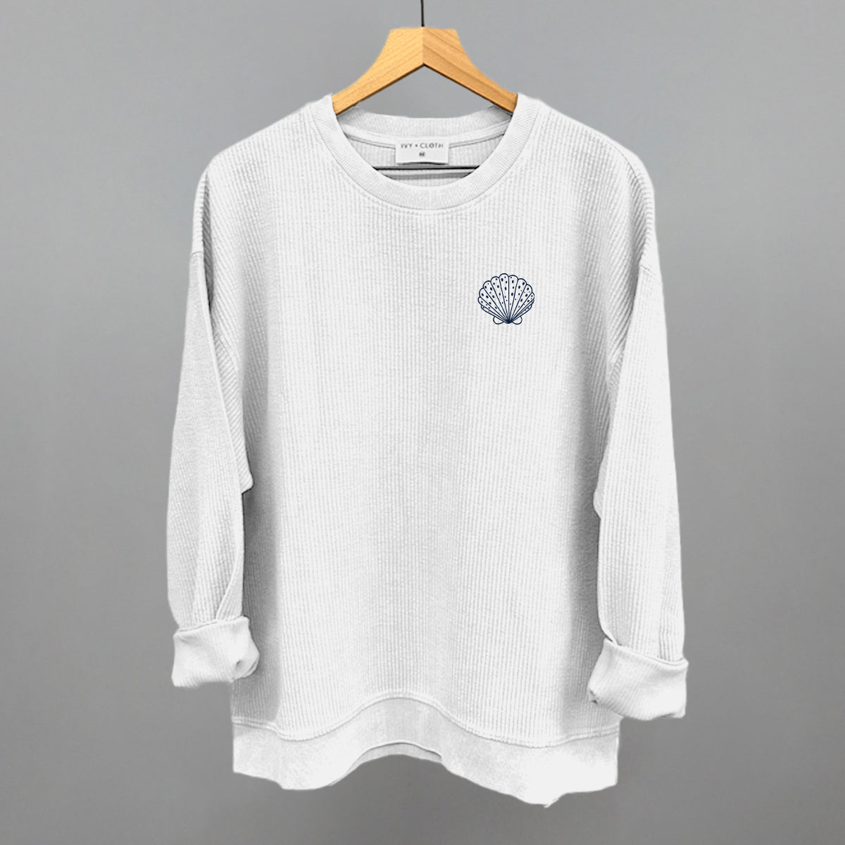 Speckled Seashell (Navy Blue) (Left Chest)