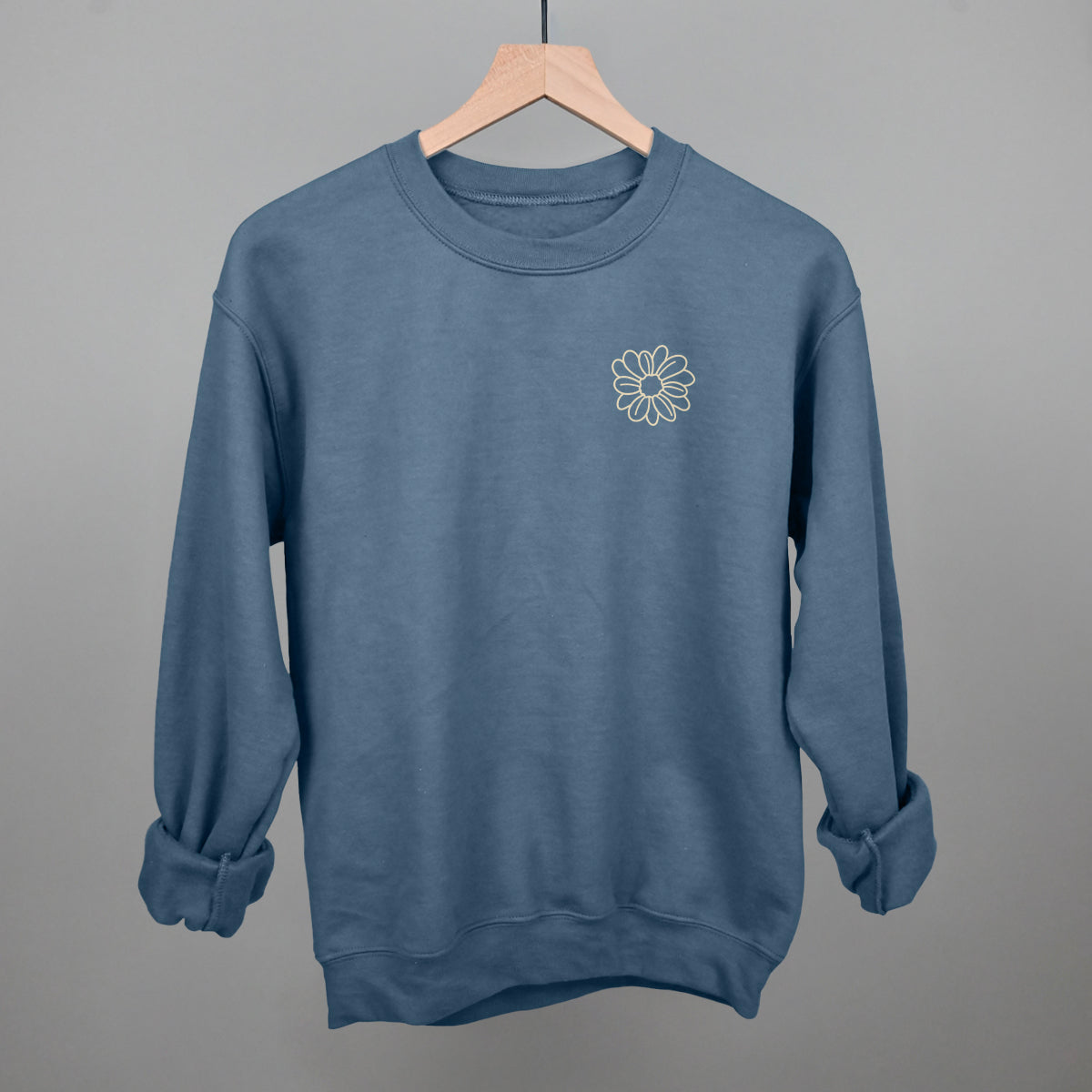 Flower Doodle Cream (Left Chest)
