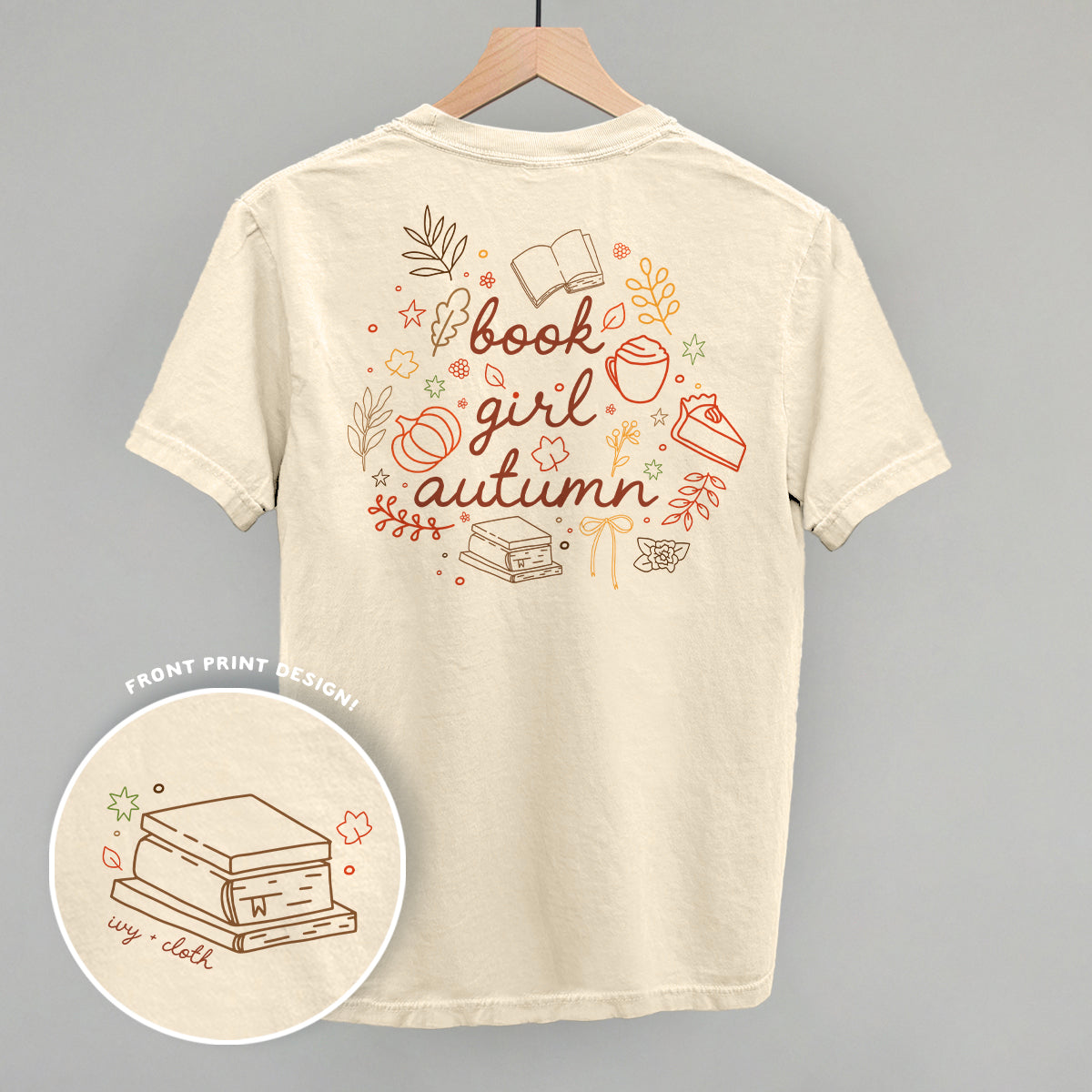 Book Girl Autumn (Back Print)