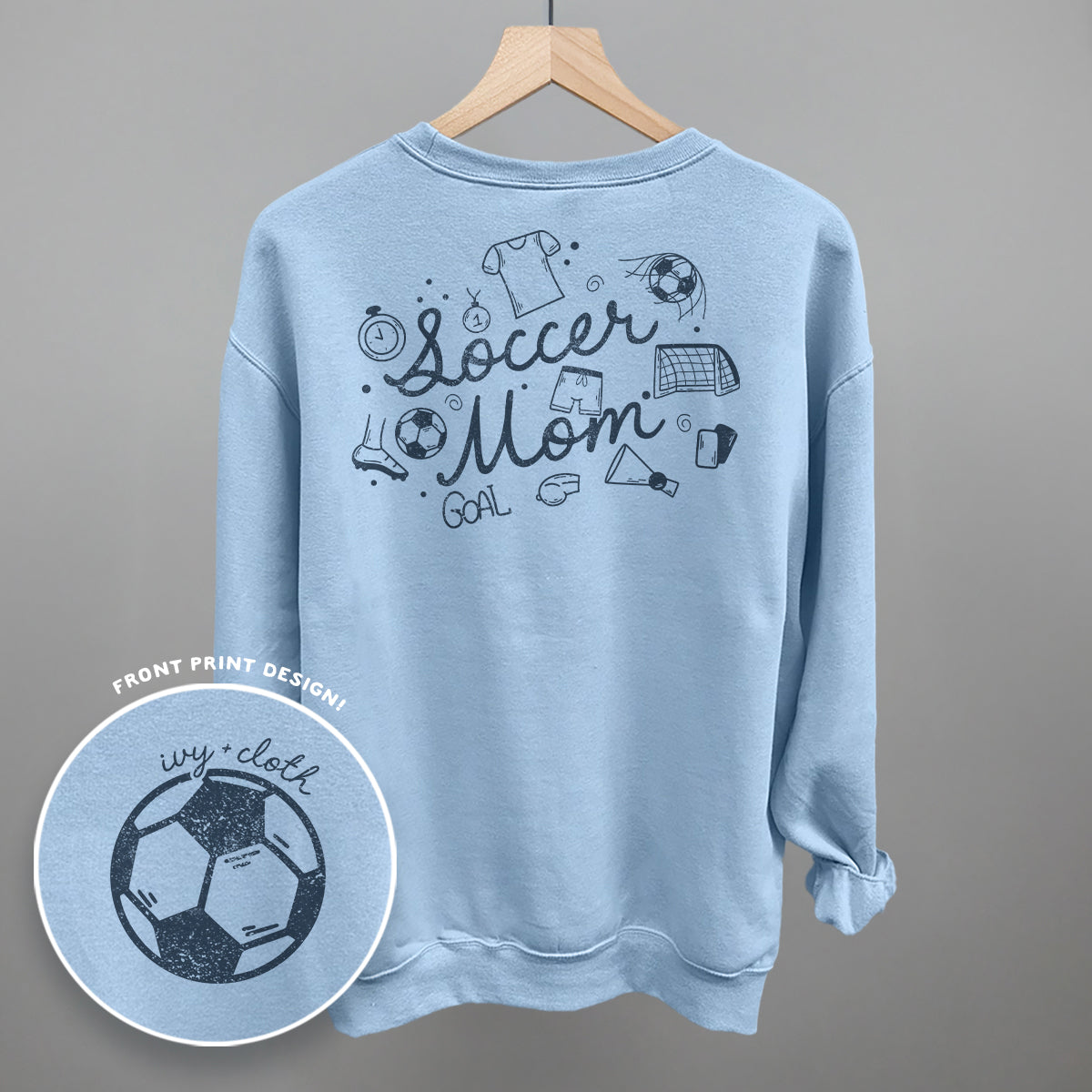 Soccer Mom (Script + Doodles) (Back Print)
