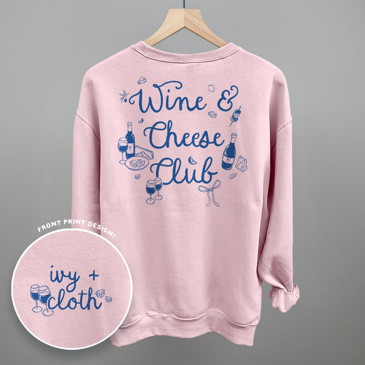 Wine & Cheese Club (Back Print)