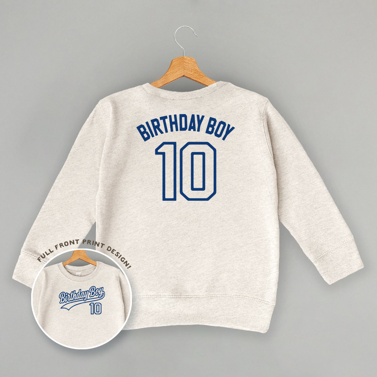 Birthday Boy Varsity #10 (Kids Back Print)