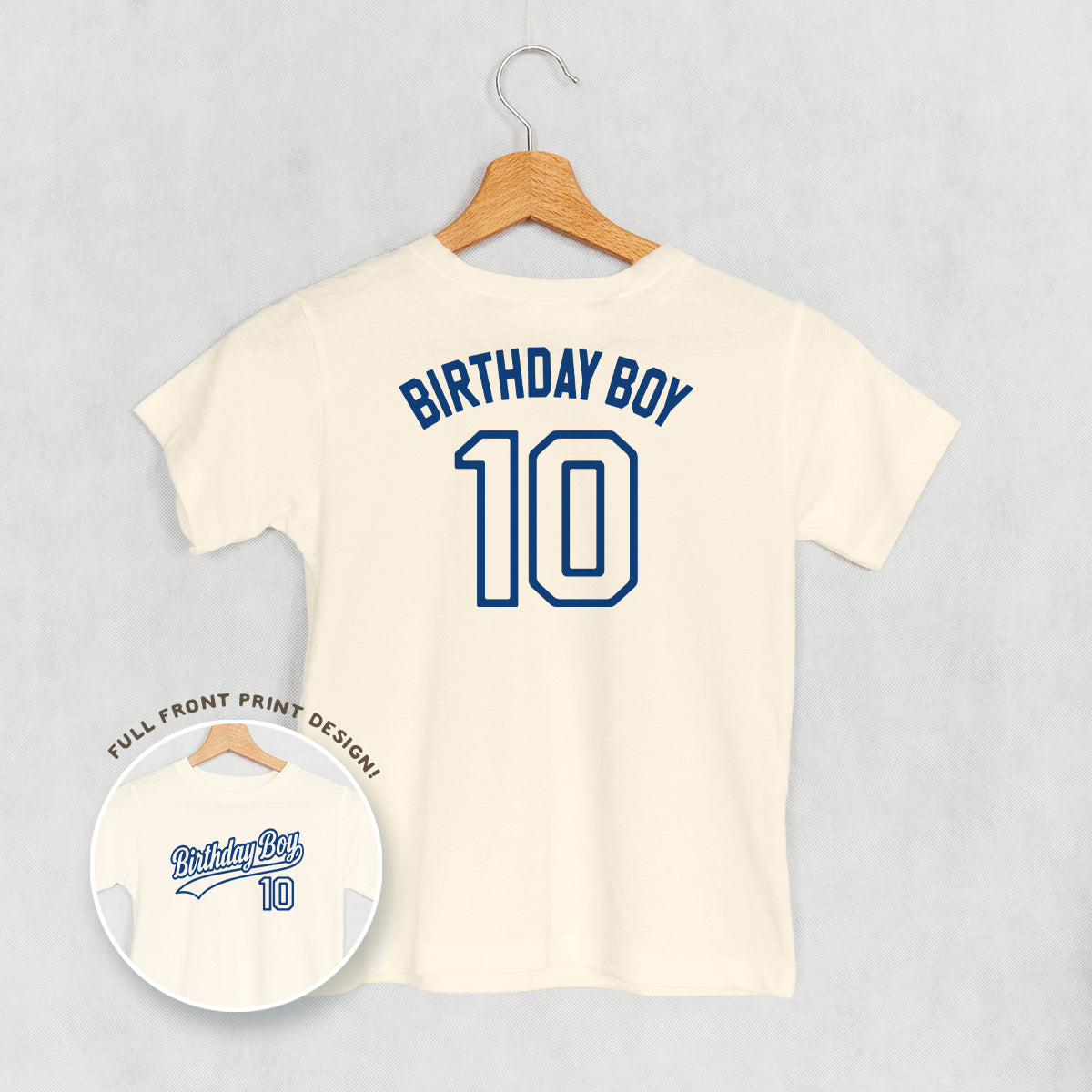 Birthday Boy Varsity #10 (Kids Back Print)