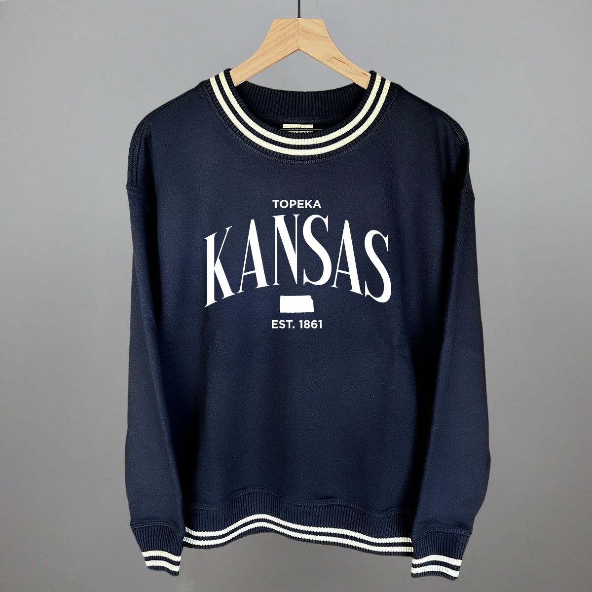 Kansas Est. 1861 (White)