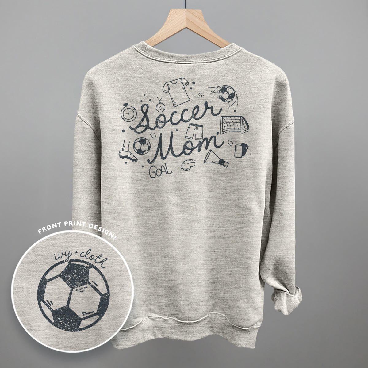 Soccer Mom (Script + Doodles) (Back Print)