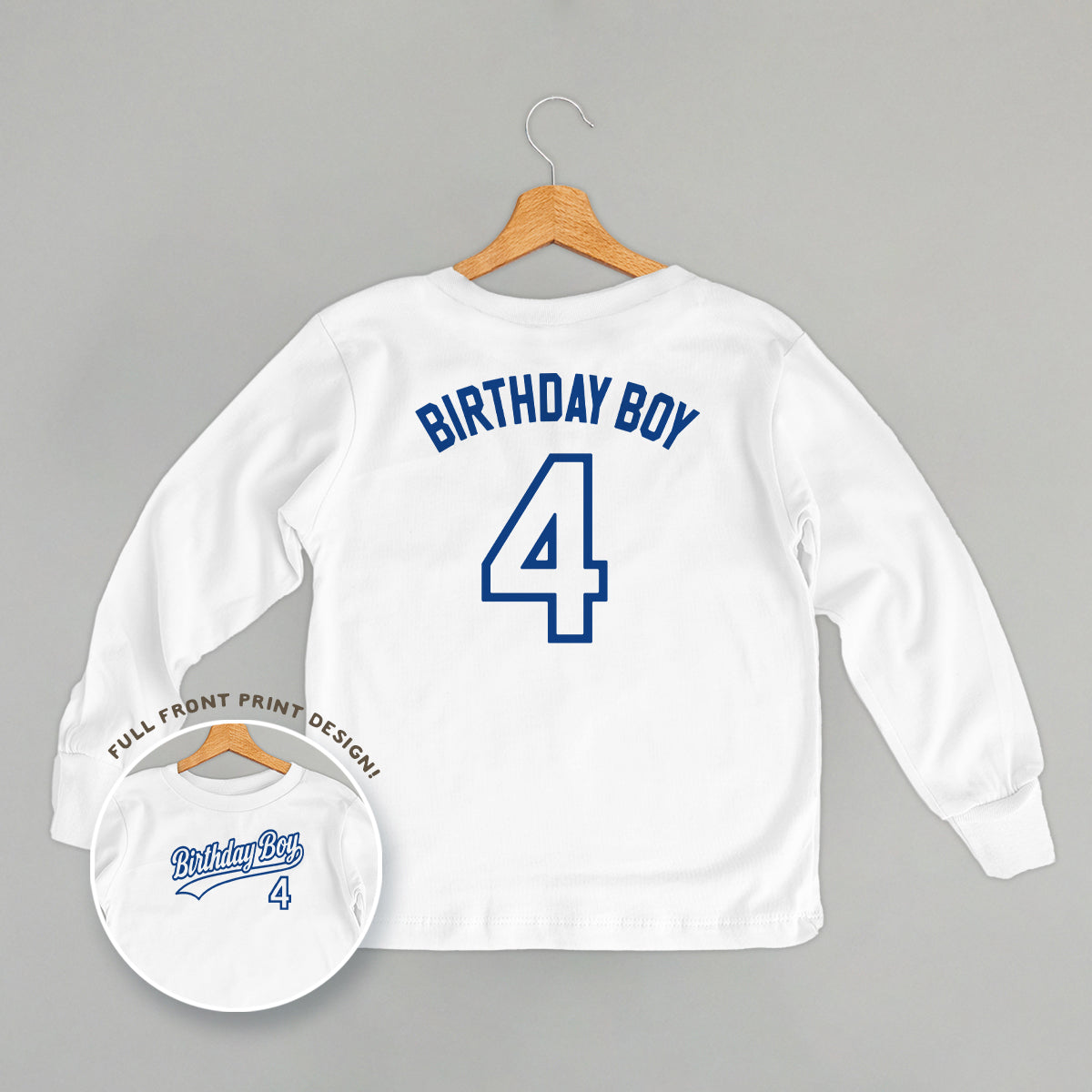 Birthday Boy Varsity #4 (Kids Back Print)