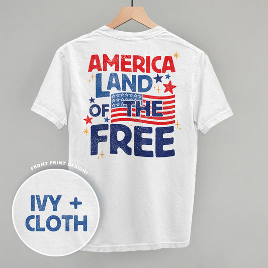 America Land Of The Free Distressed (Back Print)