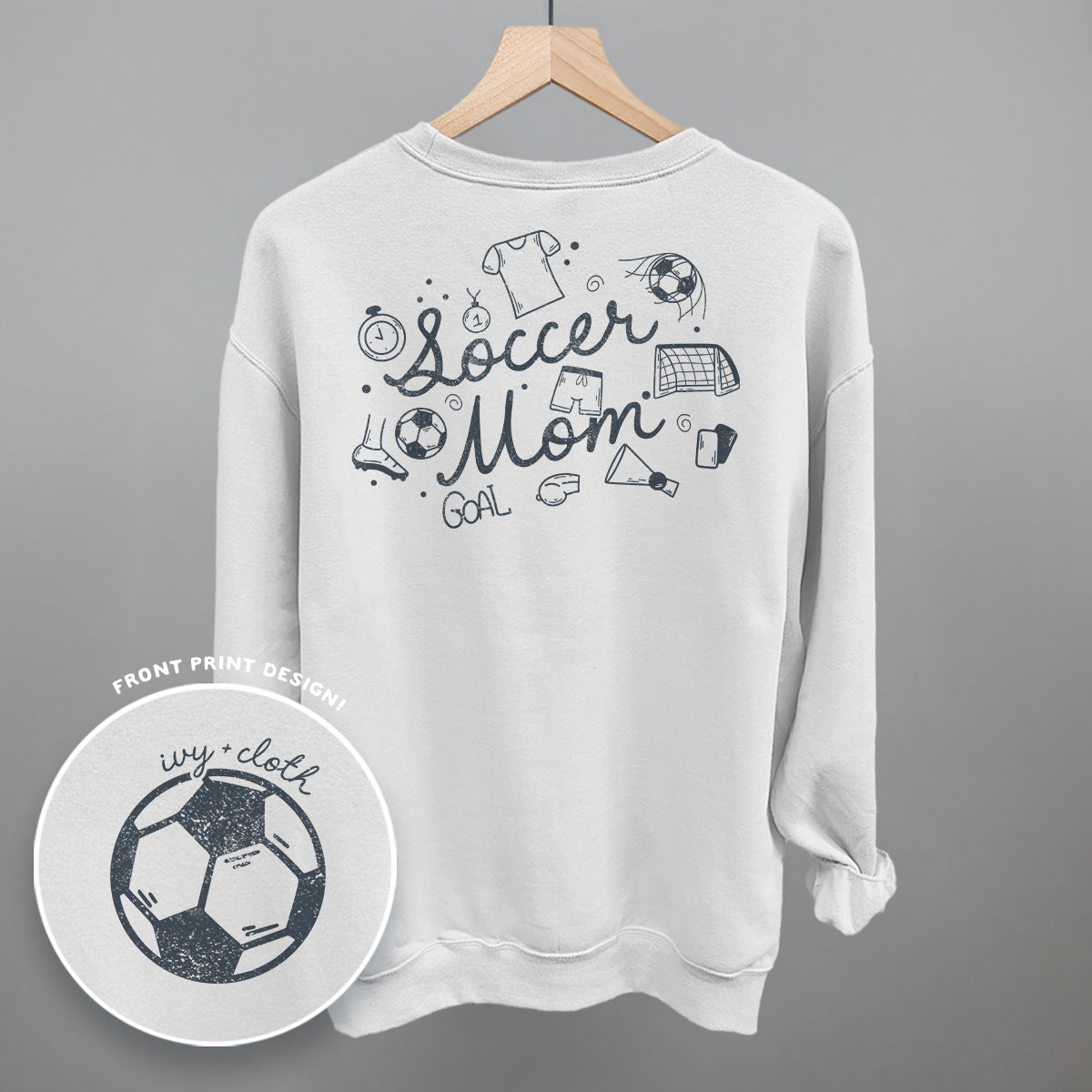 Soccer Mom (Script + Doodles) (Back Print)