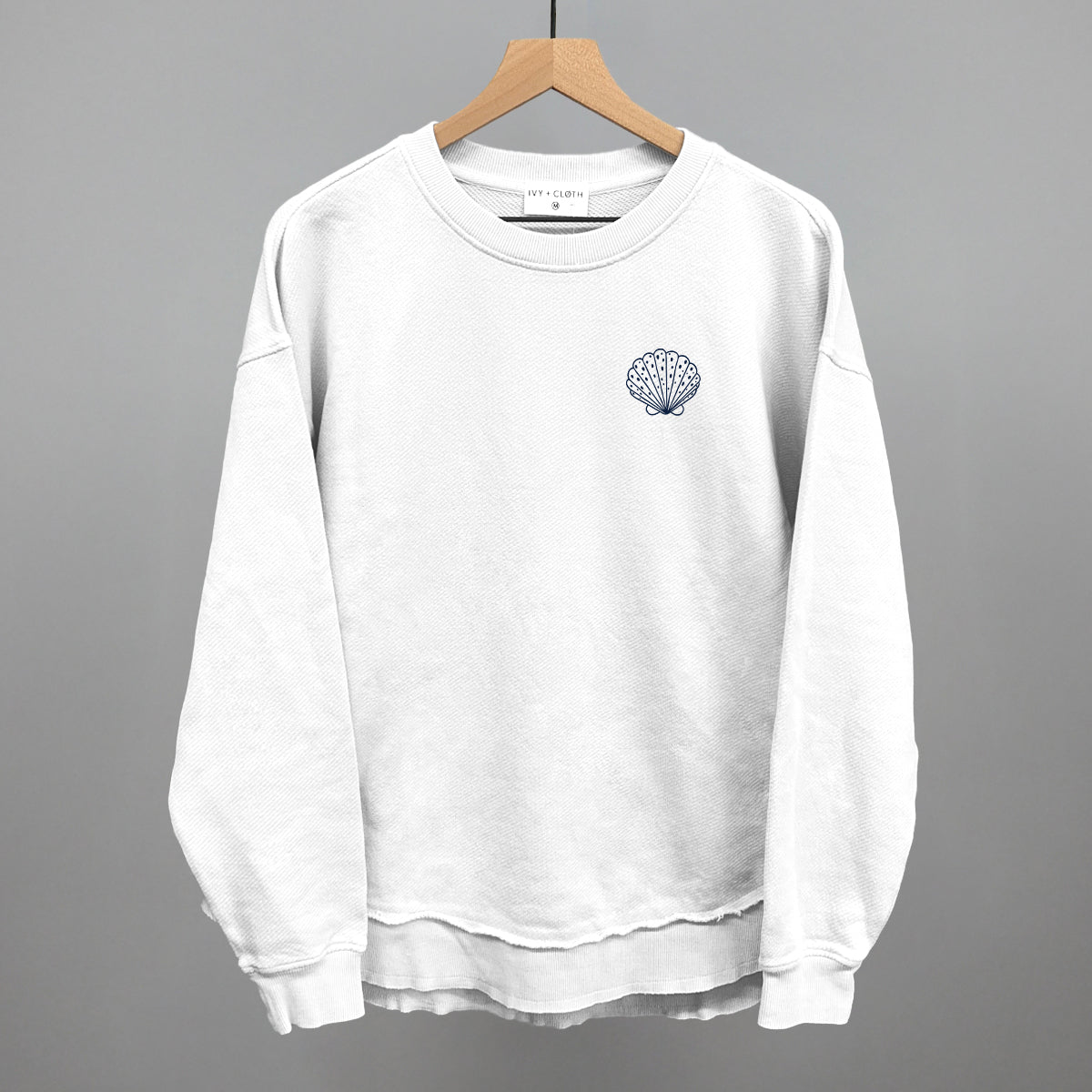 Speckled Seashell (Navy Blue) (Left Chest)