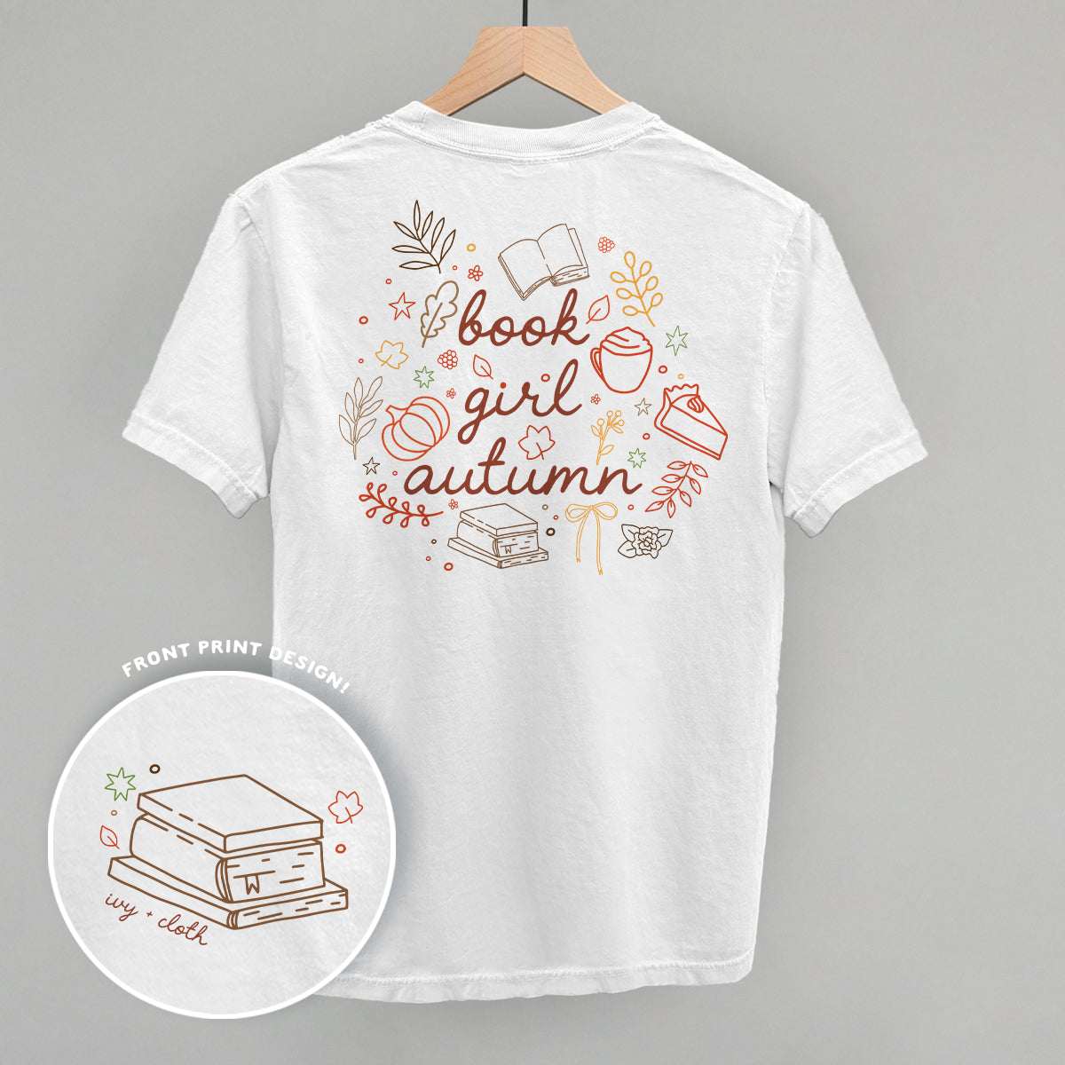 Book Girl Autumn (Back Print)