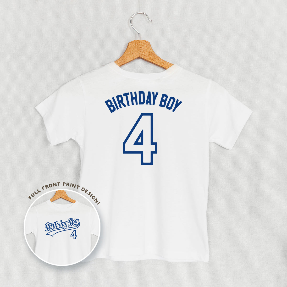 Birthday Boy Varsity #4 (Kids Back Print)