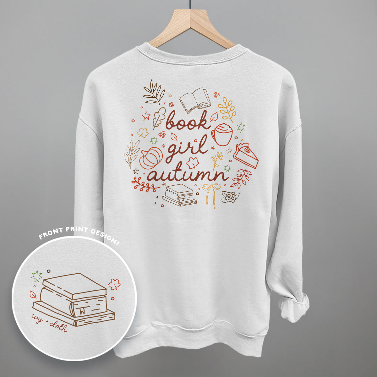 Book Girl Autumn (Back Print)