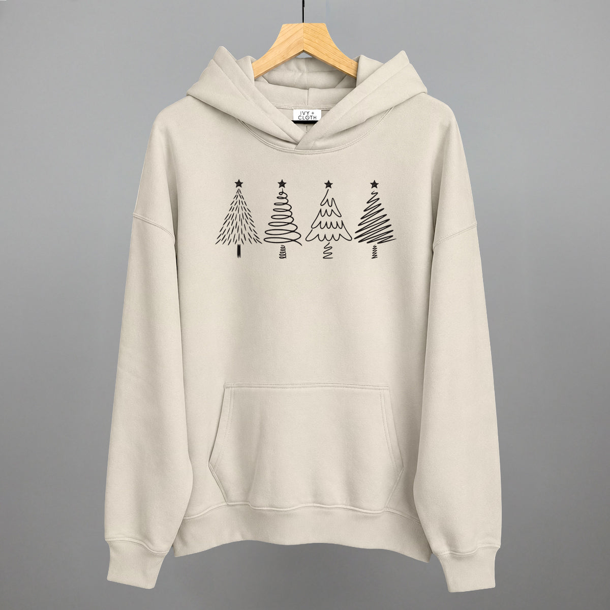 Christmas Tree Doodles (Black)