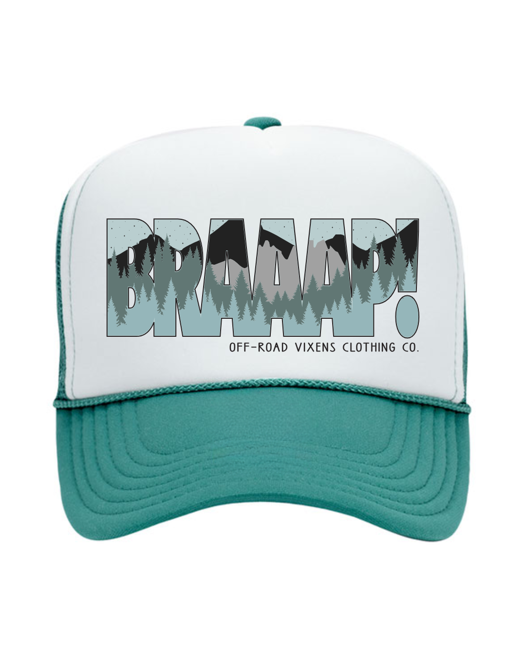 Braaap Babe Foam Trucker - Teal