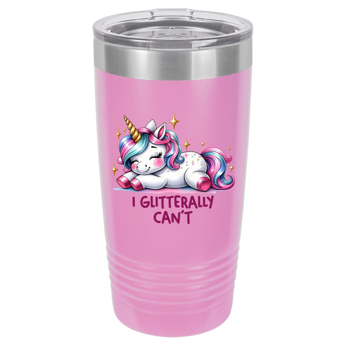I Glitterally Can't Unicorn | Polar Camel Tumbler