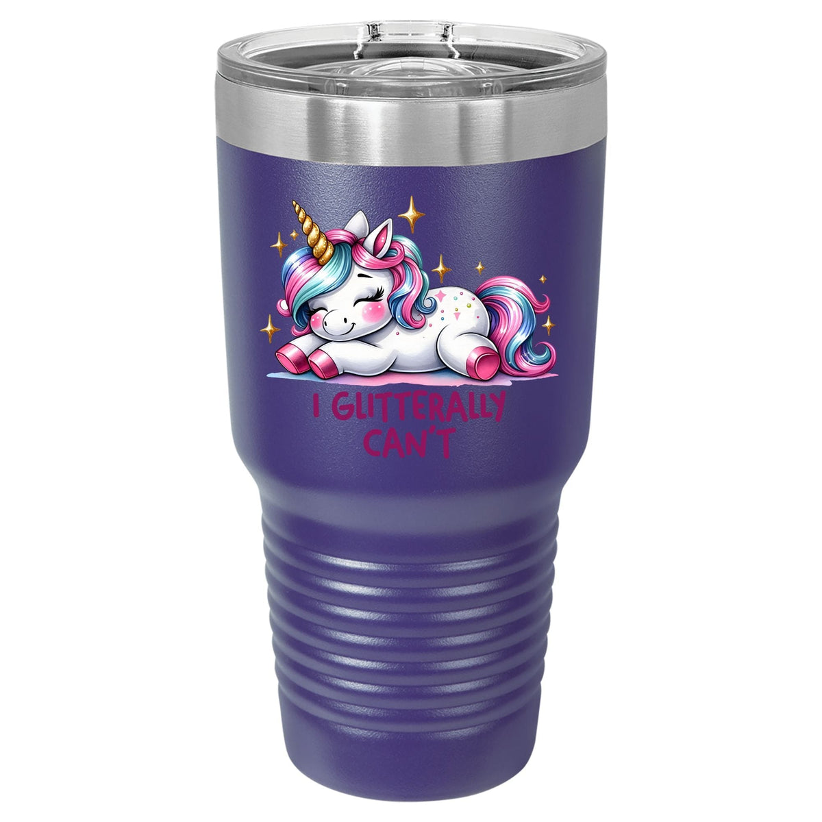 I Glitterally Can't Unicorn | Polar Camel Tumbler