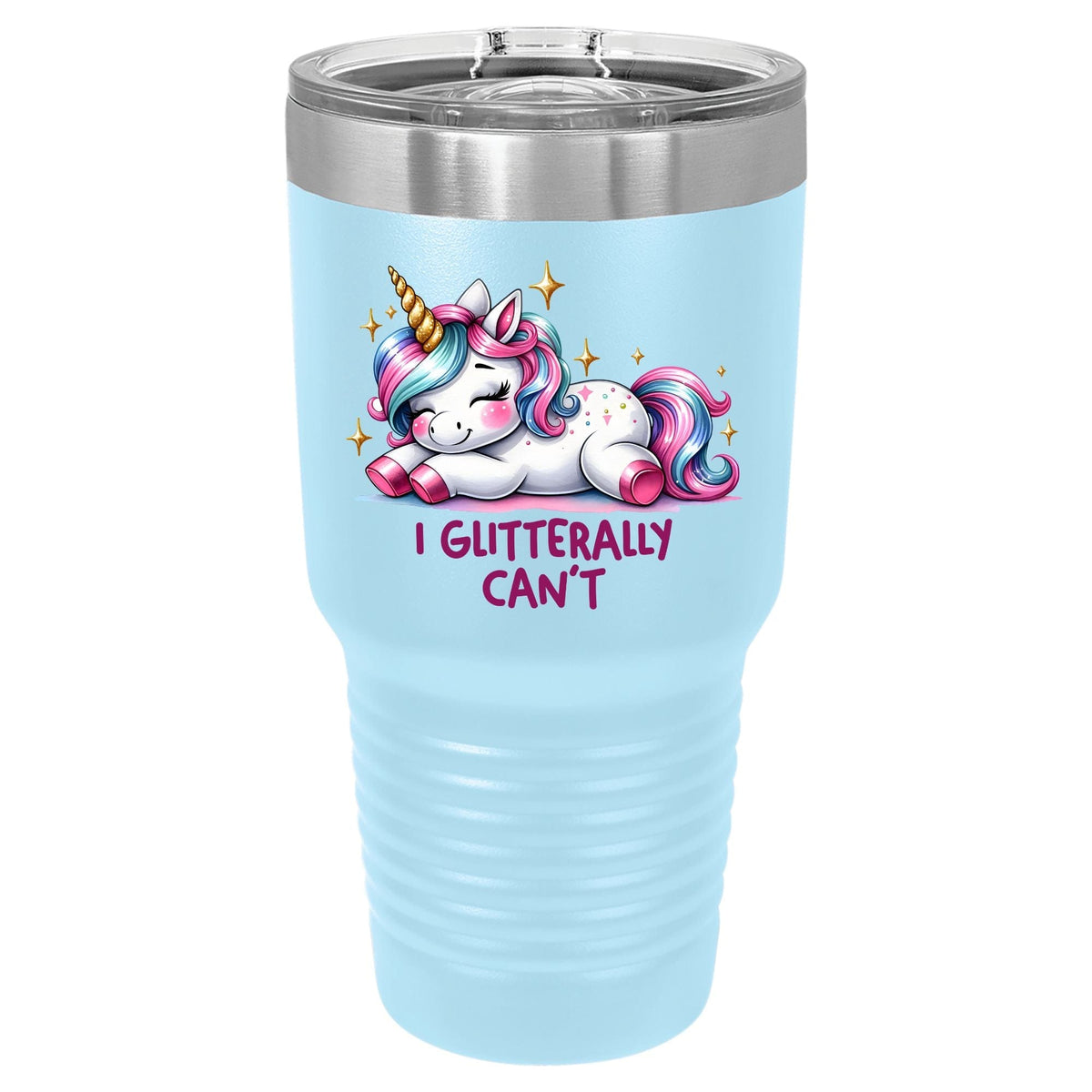 I Glitterally Can't Unicorn | Polar Camel Tumbler