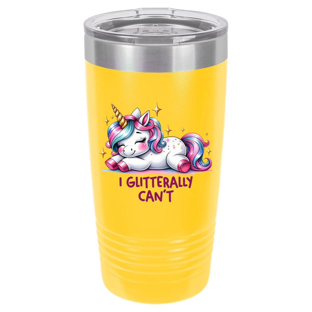 I Glitterally Can't Unicorn | Polar Camel Tumbler