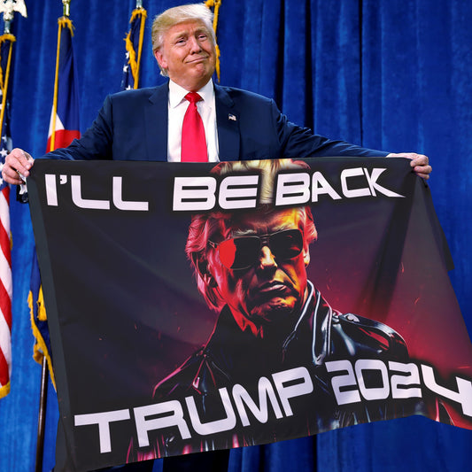 TRUMP - I'LL BE BACK - FLAG