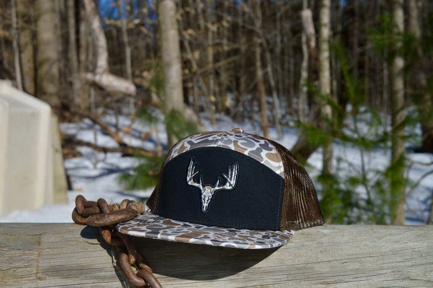 Whitetail Co. | Old Camo Skull | 7 Panel