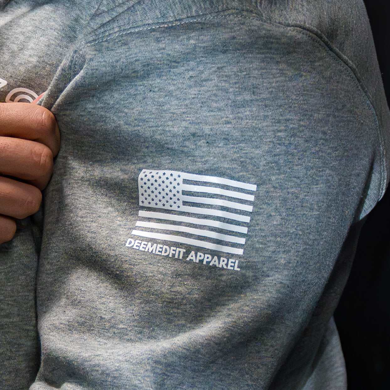 Stigma-Breaking Hoodie - Blue Line (Heather Grey)