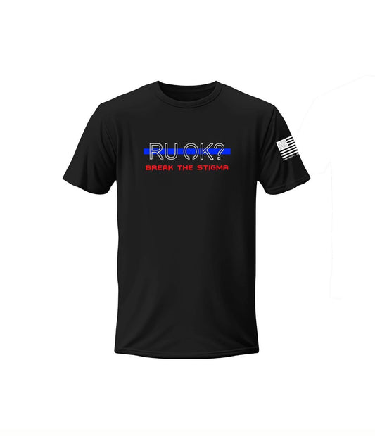 Stigma-Breaking Unisex Tee- Blue Line