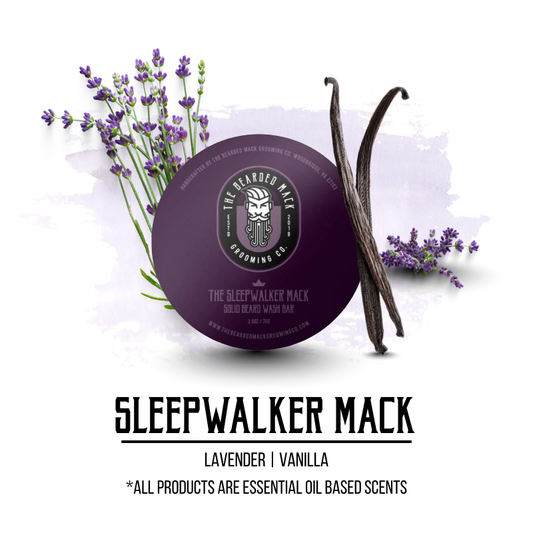 The Sleepwalker Mack Solid Beard Wash Bar | Lavender • Vanilla