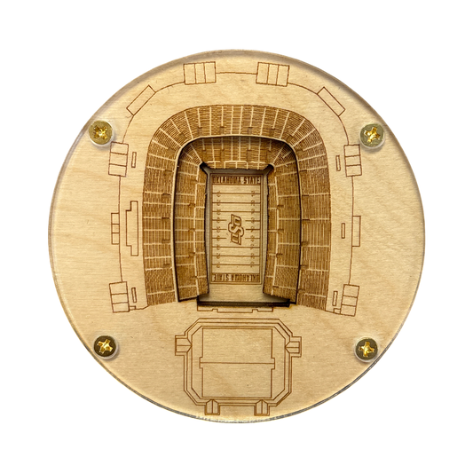 Stillwater, Oklahoma Coaster Art (Boone Pickens Stadium)