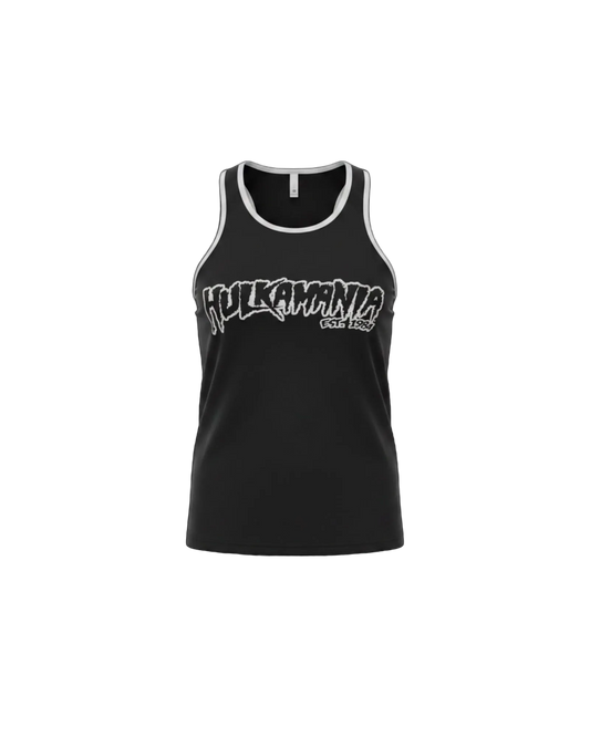 Mens Black/Gray Hulkamania Reflective Tank Top