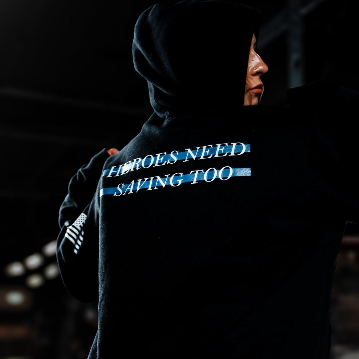 Stigma-Breaking Hoodie - Blue Line
