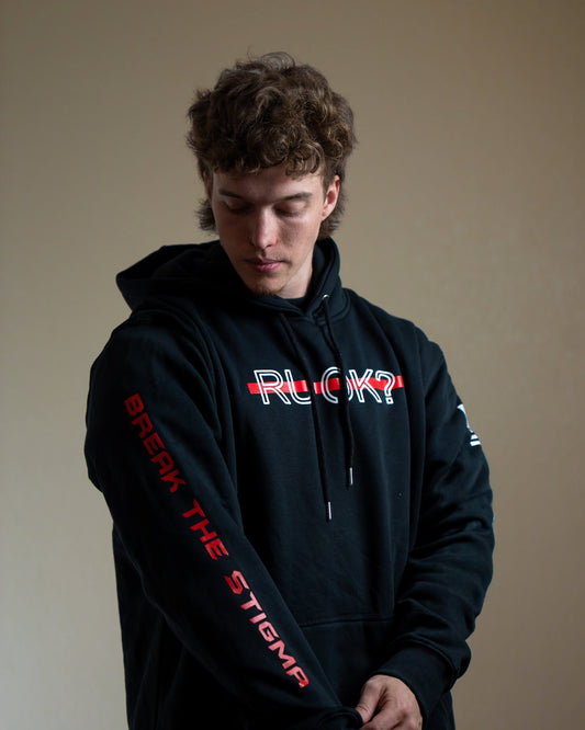 Stigma Breaking Hoodie- Red Line