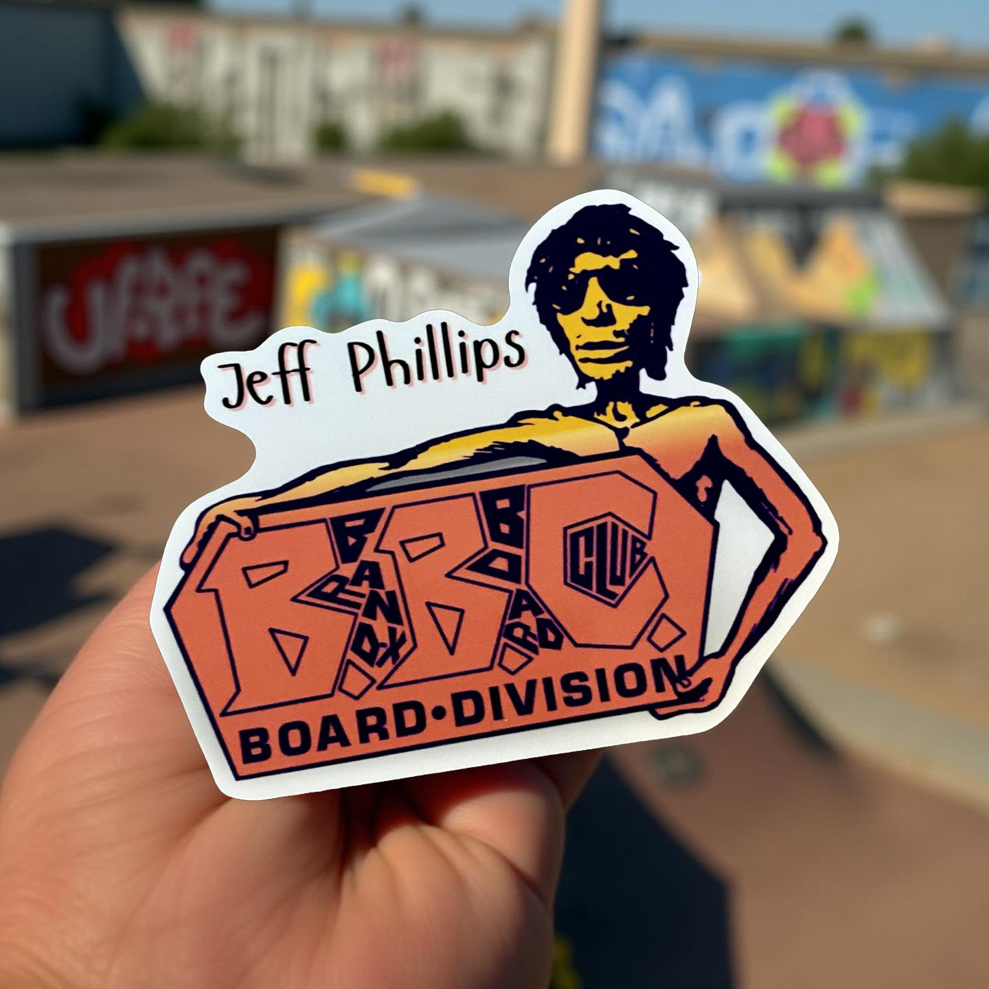 Jeff Phillips Tribute BBC Sticker 4.5"