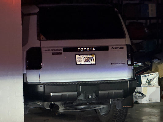 TOYOTA Emergency Reflective Rear Tailgate Emblem Overlays - 2024+ Land Cruiser