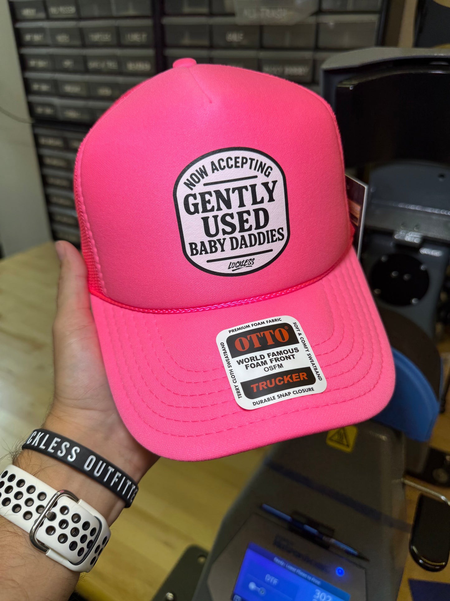 Now Accepting Gently Used Baby Daddies Trucker Hat